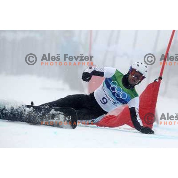  Rok Flander (SLO) during Men\'s Parallel Giant Slalom at Cypress Mountain 27.2.2010, Vancouver 2010 Winter Olympic Games, Canada 