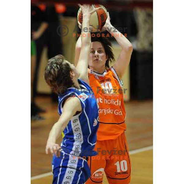 Dominika Gacner at the basketball game Hit Kranjska Gora - Merkur played in the final of the Slovenian womens basketball Cup , Celje, 28.02.2010 