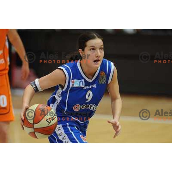 Nika Baric at the basketball game Hit Kranjska Gora - Merkur played in the final of the Slovenian womens basketball Cup , Celje, 28.02.2010 