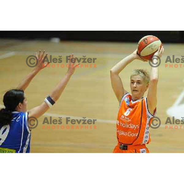 Simona Jurse at the basketball game Hit Kranjska Gora - Merkur played in the final of the Slovenian womens basketball Cup , Celje, 28.02.2010 