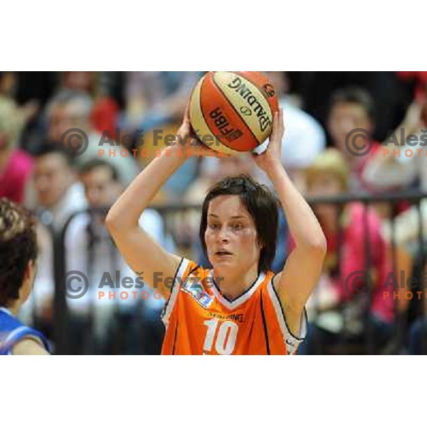 Dominika Gacner at the basketball game Hit Kranjska Gora - Merkur played in the final of the Slovenian womens basketball Cup , Celje, 28.02.2010 