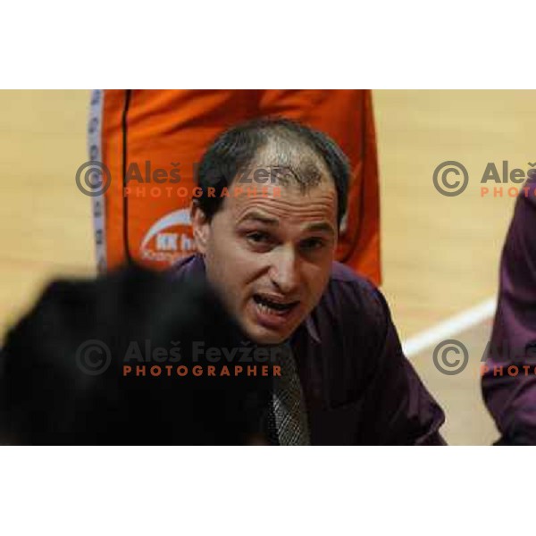 Goran Jovanovic at the basketball game Hit Kranjska Gora - Merkur played in the final of the Slovenian womens basketball Cup , Celje, 28.02.2010 