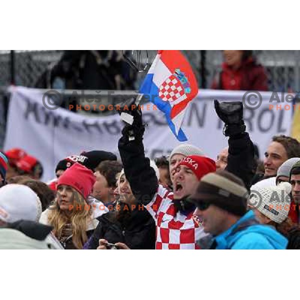 Croatian fan during Men\'s slalom in Whistler Creekside 27.2.2010, Vancouver 2010 Winter Olympic Games, Canada 