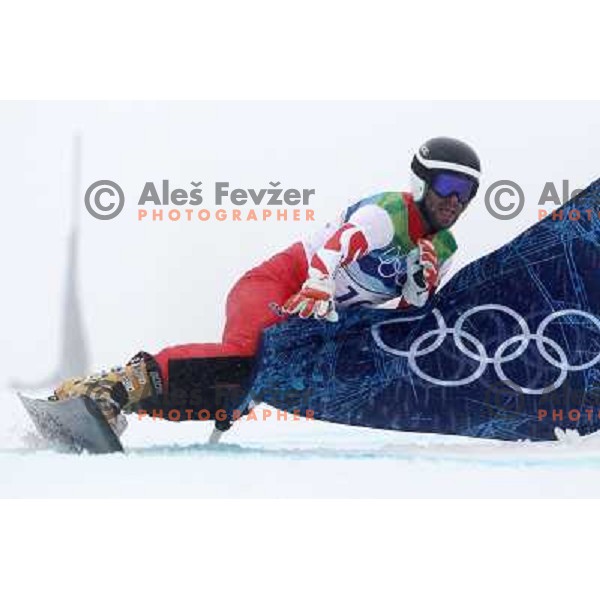 Simon Schoch (SUI) during Men\'s Parallel Giant Slalom at Cypress Mountain 27.2.2010, Vancouver 2010 Winter Olympic Games, Canada 