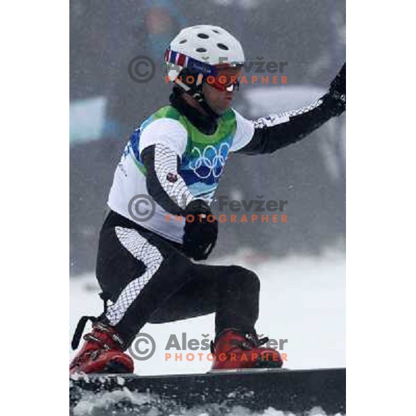 Rok Flander (SLO) during Men\'s Parallel Giant Slalom at Cypress Mountain 27.2.2010, Vancouver 2010 Winter Olympic Games, Canada 