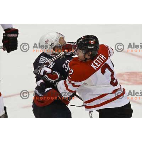  in action during ice hockey match Canada-USA in men\'s Final at the Vancouver 2010 Winter Olympic games, Canada 