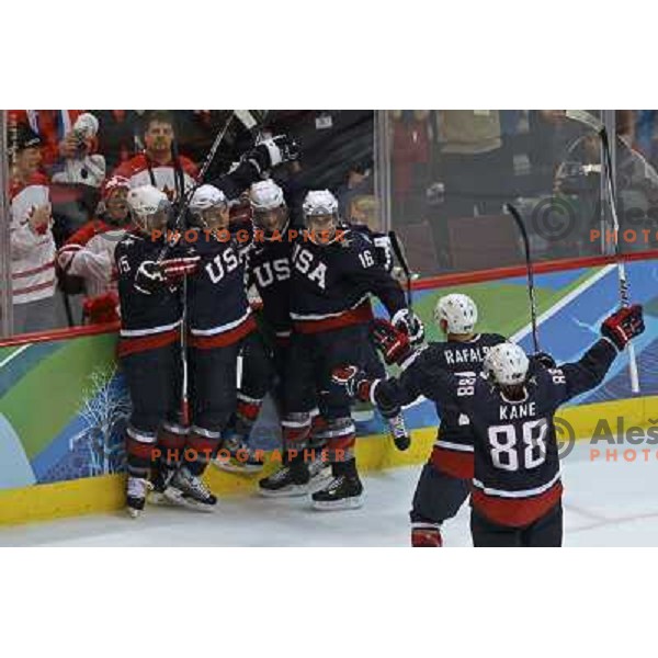  in action during ice hockey match Canada-USA in men\'s Final at the Vancouver 2010 Winter Olympic games, Canada 