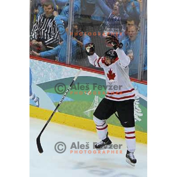  in action during ice hockey match Canada-USA in men\'s Final at the Vancouver 2010 Winter Olympic games, Canada 