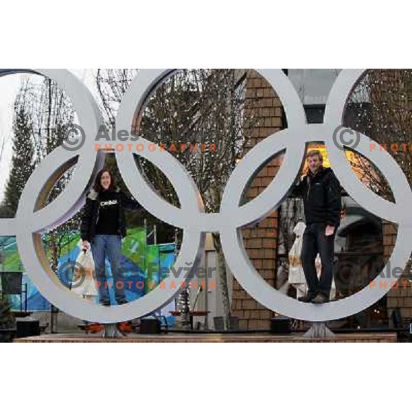  Joze Sparovec and his wife Marjana in Whistler during 2010 Winter Olympic games in Vancouver, Canada 28.2.2010 