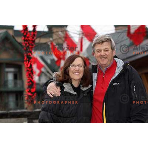  Joze Sparovec and his wife Marjana in Whistler during 2010 Winter Olympic games in Vancouver, Canada 28.2.2010 