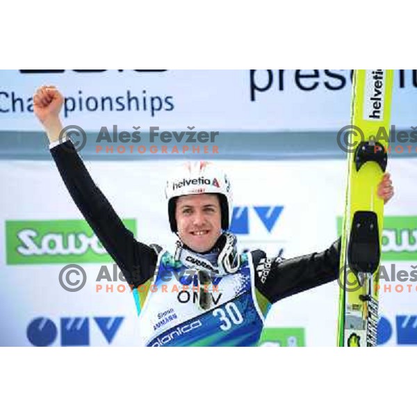 Ammann (SUI) during flower ceremony of world cup ski jumping, 20.3.2010, Planica 