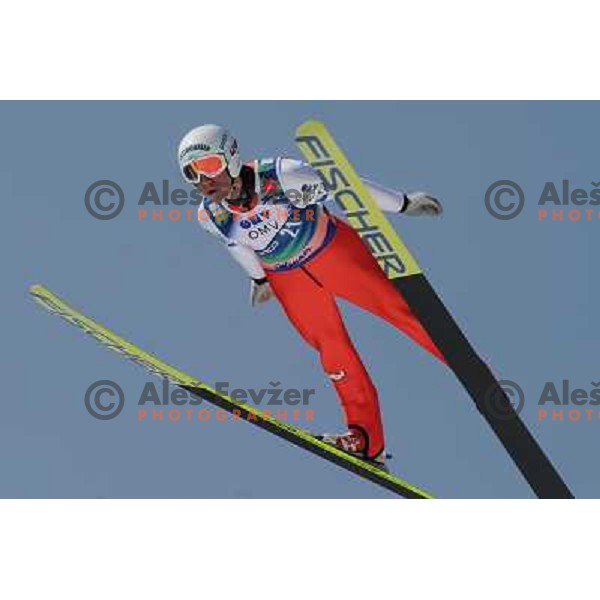 Zauner (AUT) during third round of world cup ski jumping, 20.3.2010, Planica 