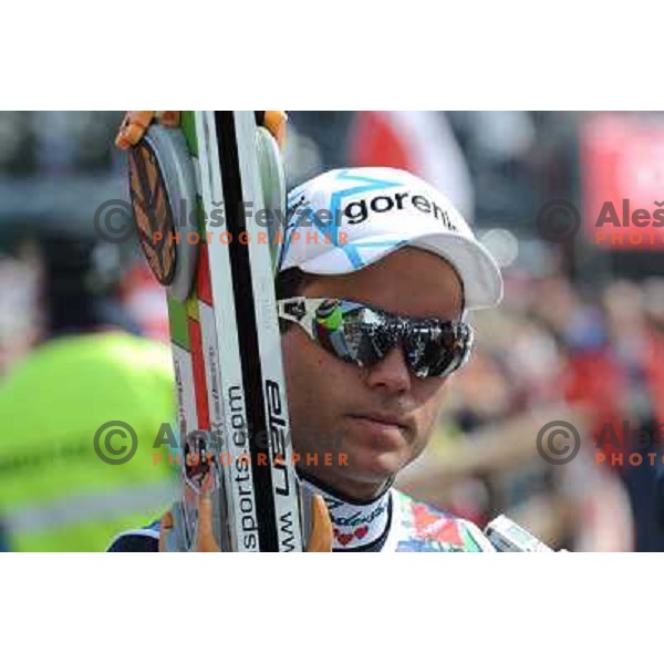 Damjan (SLO) after final round of world cup ski jumping, 20.3.2010, Planica 
