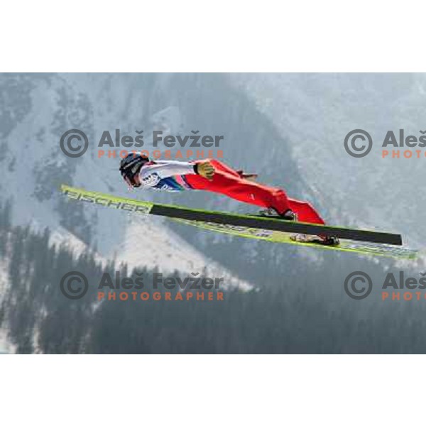 Morgenstern Hrgota (SLO) during third round of world cup ski jumping, 20.3.2010, Planica 