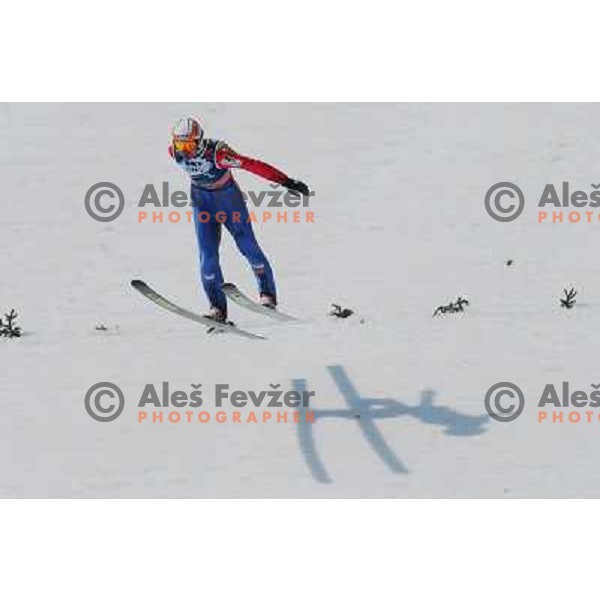 Hrgota (SLO) during final round of world cup ski jumping, 20.3.2010, Planica 