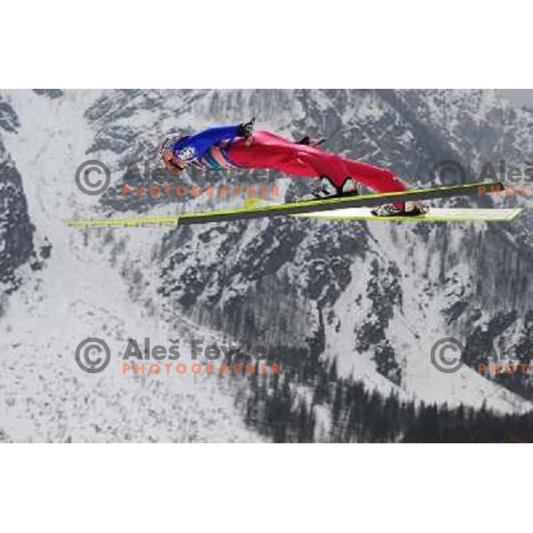Hoch (Aut) during first round of team world cup ski jumping, 21.3.2010, Planica 