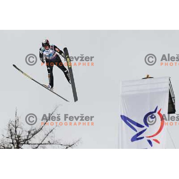 Damjan (SLO) during second round of team world cup ski jumping, 21.3.2010, Planica 