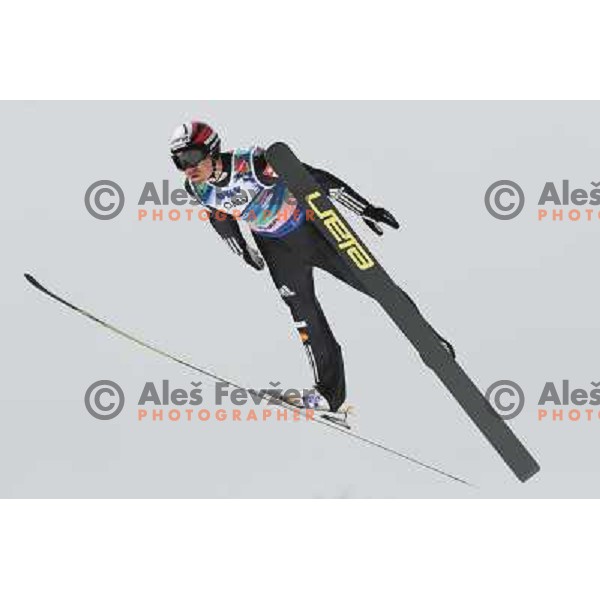 Damjan (SLO) during second round of team world cup ski jumping, 21.3.2010, Planica 
