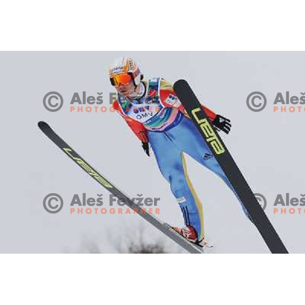 Hrgota (SLO) during second round of team world cup ski jumping, 21.3.2010, Planica 
