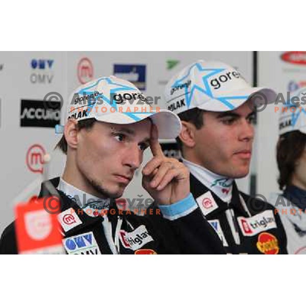 Robi Kranjec at press conference of Slovenia Nordic ski team at Zavarovalnica Triglav, Ljubljana, Slovenia 16.3.2010 