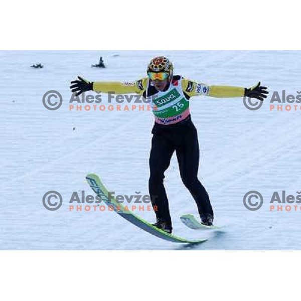  Noriaki Kasai (JPN) during first round jump at 2010 FIS Ski Flying World Championships in Planica, Slovenia 19.3.2010 