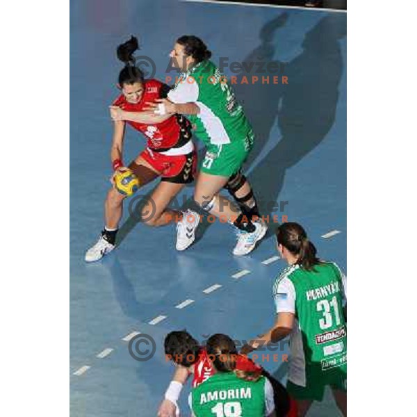 Szandra Zacsik in action during handball match Krim Mercator- Gyor Audi Eto KC in women\'s Championsleague, played at Kodeljevo hall, Ljubljana, Slovenia 13.3.2010 