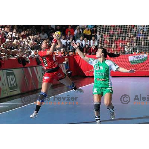  Urska Vidic in action during handball match Krim Mercator- Gyor Audi Eto KC in women\'s Championsleague, played at Kodeljevo hall, Ljubljana, Slovenia 13.3.2010 