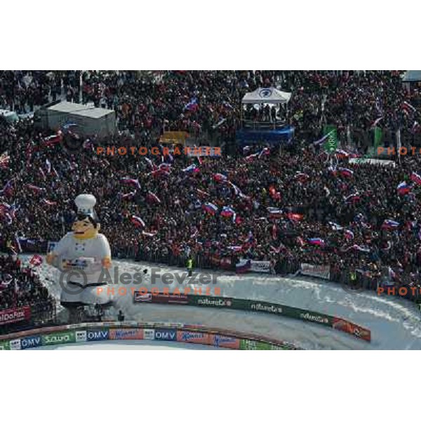 Spectators at world cup ski jumping, 21.3.2010, Planica 