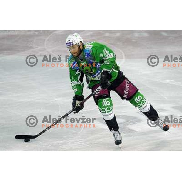 Andrej Hocevar at the Ice hockey game Tilia Olimpija - Acroni Jesenice 3rd game played in the final of the slovenian ice hockey league ,Ljubljana, 26.03.2010, 