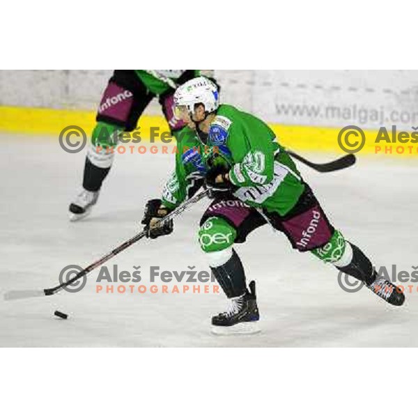 Tommi Hannus at the Ice hockey game Tilia Olimpija - Acroni Jesenice 3rd game played in the final of the slovenian ice hockey league ,Ljubljana, 26.03.2010, 