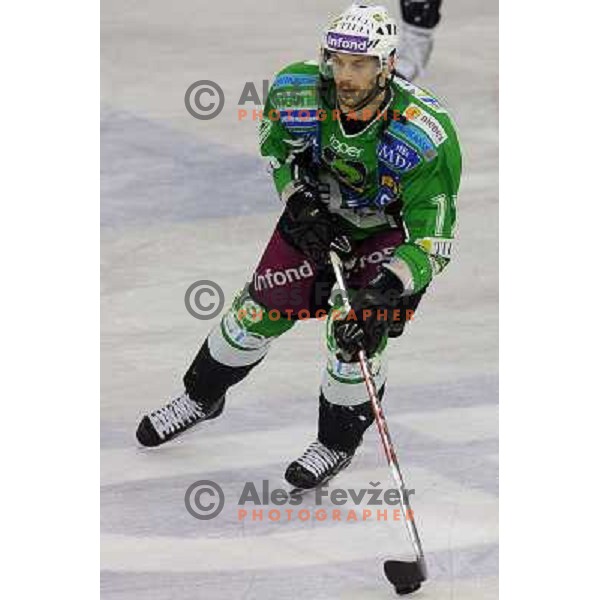 Jurij Golicic at the Ice hockey game Tilia Olimpija - Acroni Jesenice 3rd game played in the final of the slovenian ice hockey league ,Ljubljana, 26.03.2010, 