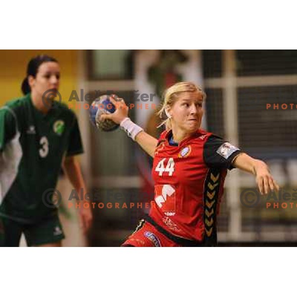 Maja Zrnec at the handball game Krim - Olimpija played in the final of the slovenian womens handball cup ,Novo Mesto, 28.03.2010, 