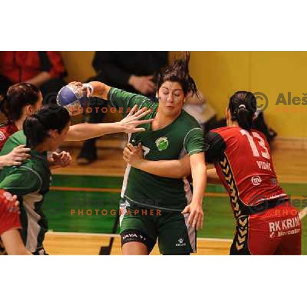 Maja Son at the handball game Krim - Olimpija played in the final of the slovenian womens handball cup ,Novo Mesto, 28.03.2010, 