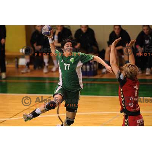 Maja son at the handball game Krim - Olimpija played in the final of the slovenian womens handball cup ,Novo Mesto, 28.03.2010, 
