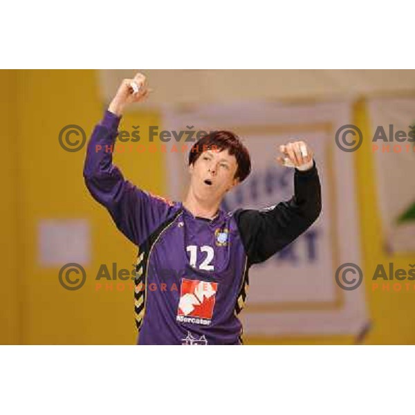 Sergeja Stefanisin at the handball game Krim - Olimpija played in the final of the slovenian womens handball cup ,Novo Mesto, 28.03.2010, 