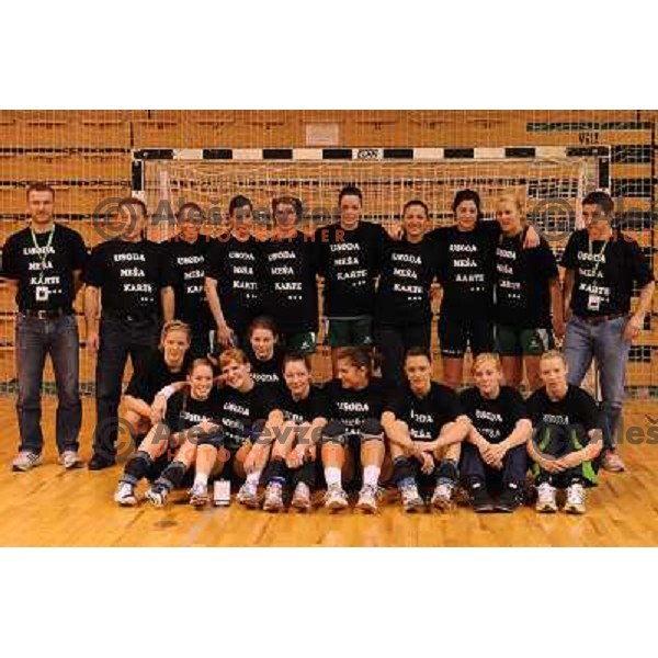 Olimpija at the handball game Krim - Olimpija played in the final of the slovenian womens handball cup ,Novo Mesto, 28.03.2010, 