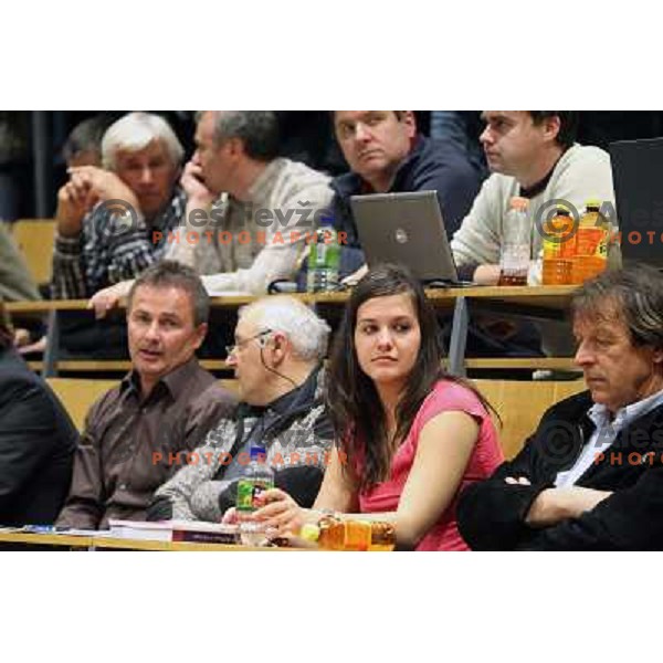  during general assembly of Slovenian Ski Association in Ljubljana, Slovenia 31.3.2010 