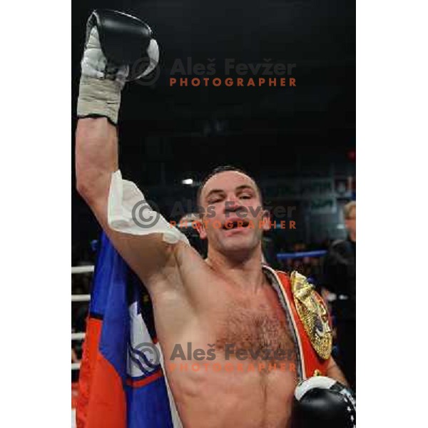 Dejan Zavec (Jan Zaveck) at the Boxing match Dejan Zavec (Jan Zaveck) vs Rodolfo Martinez, for the IBF World Championship Belt Welterweight, Ljubljana, 09.04.2010, 