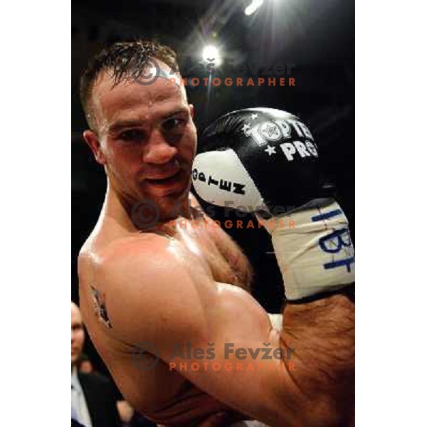 Dejan Zavec (Jan Zaveck) at the Boxing match Dejan Zavec (Jan Zaveck) vs Rodolfo Martinez, for the IBF World Championship Belt Welterweight, Ljubljana, 09.04.2010, 