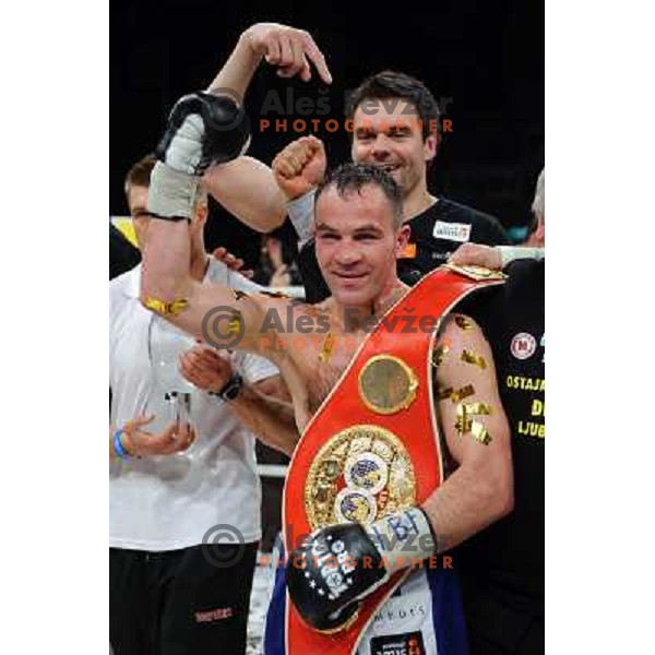 Dejan Zavec (Jan Zaveck) at the Boxing match Dejan Zavec (Jan Zaveck) vs Rodolfo Martinez, for the IBF World Championship Belt Welterweight, Ljubljana, 09.04.2010, 