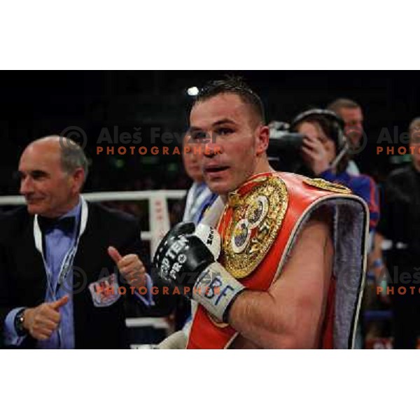 Dejan Zavec (Jan Zaveck) at the Boxing match Dejan Zavec (Jan Zaveck) vs Rodolfo Martinez, for the IBF World Championship Belt Welterweight, Ljubljana, 09.04.2010, 