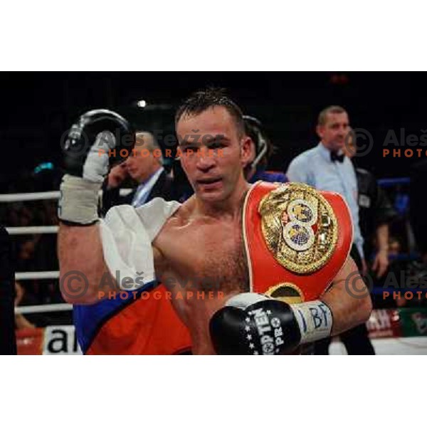 Dejan Zavec (Jan Zaveck) at the Boxing match Dejan Zavec (Jan Zaveck) vs Rodolfo Martinez, for the IBF World Championship Belt Welterweight, Ljubljana, 09.04.2010, 