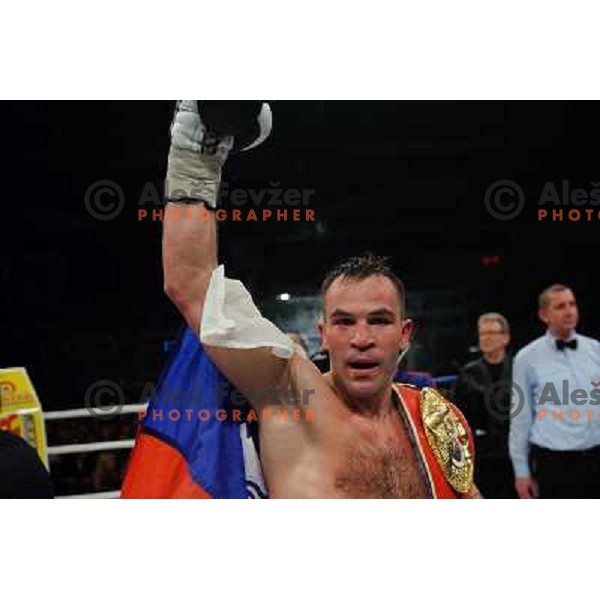 Dejan Zavec (Jan Zaveck) at the Boxing match Dejan Zavec (Jan Zaveck) vs Rodolfo Martinez, for the IBF World Championship Belt Welterweight, Ljubljana, 09.04.2010, 