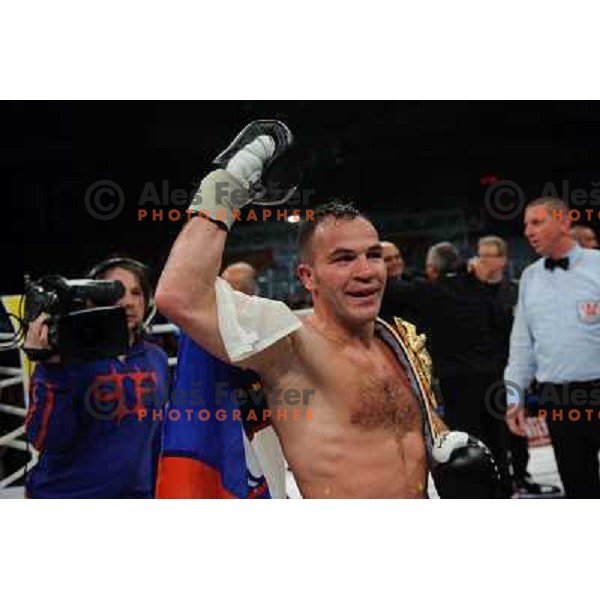 Dejan Zavec (Jan Zaveck) at the Boxing match Dejan Zavec (Jan Zaveck) vs Rodolfo Martinez, for the IBF World Championship Belt Welterweight, Ljubljana, 09.04.2010, 