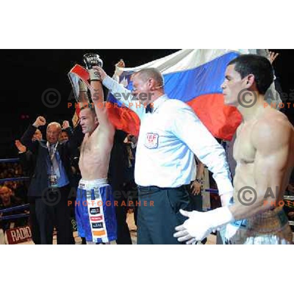 Dejan Zavec (Jan Zaveck) at the Boxing match Dejan Zavec (Jan Zaveck) vs Rodolfo Martinez, for the IBF World Championship Belt Welterweight, Ljubljana, 09.04.2010, 