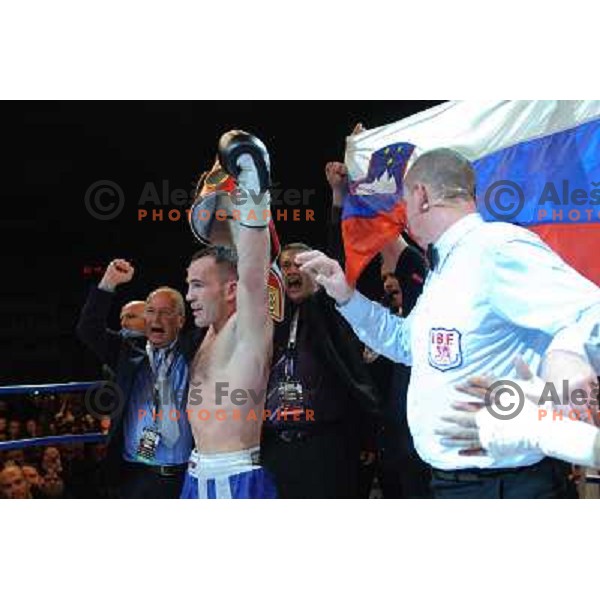 Dejan Zavec (Jan Zaveck) at the Boxing match Dejan Zavec (Jan Zaveck) vs Rodolfo Martinez, for the IBF World Championship Belt Welterweight, Ljubljana, 09.04.2010, 