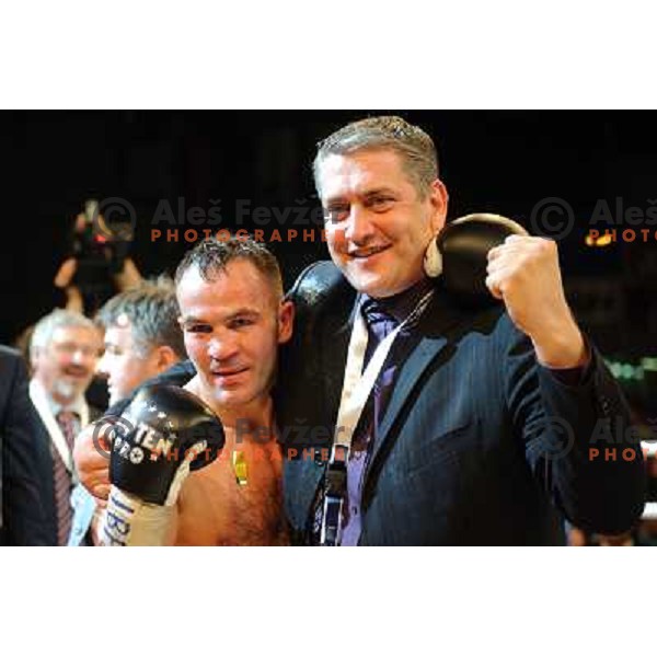 Dejan Zavec (Jan Zaveck) at the Boxing match Dejan Zavec (Jan Zaveck) vs Rodolfo Martinez, for the IBF World Championship Belt Welterweight, Ljubljana, 09.04.2010, 