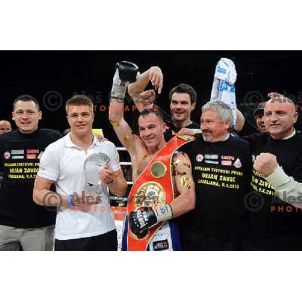 Dejan Zavec (Jan Zaveck) at the Boxing match Dejan Zavec (Jan Zaveck) vs Rodolfo Martinez, for the IBF World Championship Belt Welterweight, Ljubljana, 09.04.2010, 