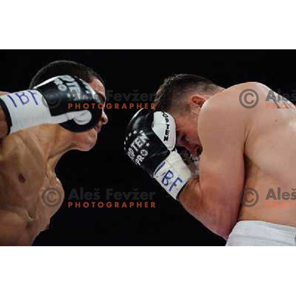 Dejan Zacec (Jan Zaveck) and Rodolfo Martinez at the Boxing match Dejan Zavec (Jan Zaveck) vs Rodolfo Martinez, for the IBF World Championship Belt Welterweight, Ljubljana, 09.04.2010, 
