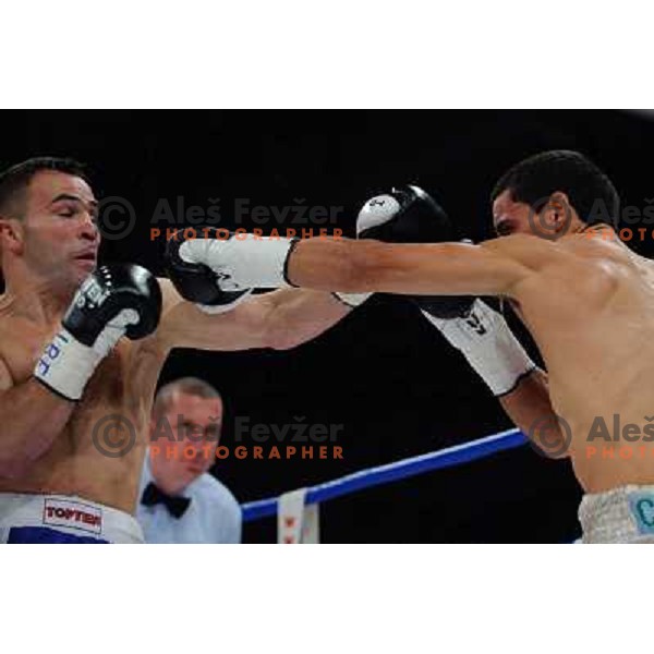 Dejan Zacec (Jan Zaveck) and Rodolfo Martinez at the Boxing match Dejan Zavec (Jan Zaveck) vs Rodolfo Martinez, for the IBF World Championship Belt Welterweight, Ljubljana, 09.04.2010, 